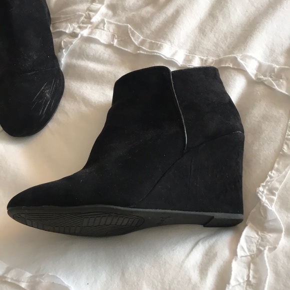Qupid black wedge booties - Picture 3 of 4